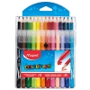 Набор цветные карандаши 15шт + фломастеры "Jungle"12шт 