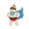 Украшение новогоднее "Снеговик супермен"