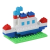 Ластик Iwako "Blocks Steamboat Kit" 1 шт, ассорти, блистер