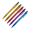 Ручка шарик/автомат "Клик" 0,7 мм, пласт., ассорти, стерж. синий