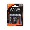 Батарейки алкалиновые ANSA "V LR6/BL-4 (AA)",4 шт,  щелочные