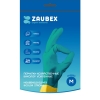Перчатки латексные хозяйственные Zaubex БИКОЛОР, усиленные, зеленый, желтый