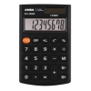 Калькулятор карманный Ansa "AN200NR", 8-разрядный, черный