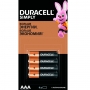 Батарейки алкалиновые Duracell "Simply LR03/MN2400 (AAA)"