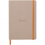 Блокнот "Rhodiarama" на резинке, A5, 80 л, линейка