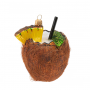 Украшение елочное "Coconut Drink", 9 см, стекло, коричневый