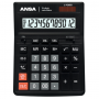 Калькулятор настольный Ansa "AN444S", 12-разрядный, черный