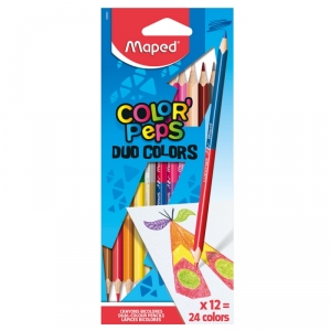 Карандаши цветные "Duo"